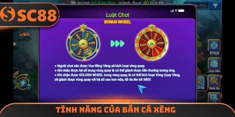 Tính năng của bắn cá xèng